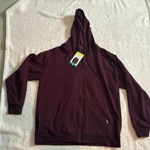 Eddie Bauer Supersoft Hoodie - dark red color